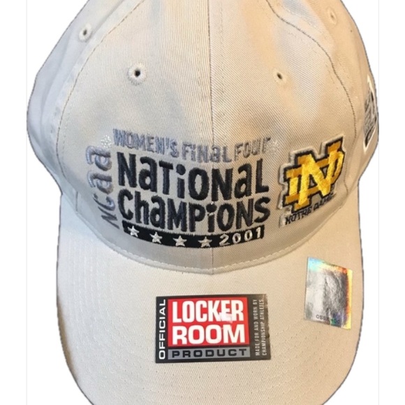 Bball Notre Dame 2001 March Madness Baseball Cap!! National Champions!! Vintage! - Picture 1 of 8